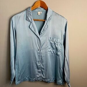 NK imode Women's Slate Urban Silk Nightshirt Size Small